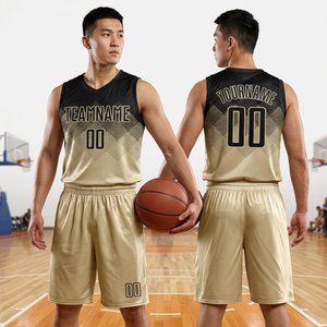 Camiseta de Baloncesto Sublimada Personalizada, Negra y Amarilla, de Malla Transpirable, para Hombre, con Logotipo Impreso en la Parte Delantera, Ajuste Atlético para Adultos - Product Image 5