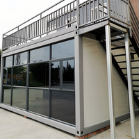 Petite maison préfabriquée en acier de 20 pieds, économique, démontable, portable pour le camping, les réfugiés, maison mobile