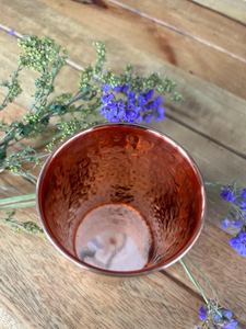 Verre en cuivre pur martelé avec finition polie miroir brillante, verre en cuivre naturel pur à 100% - Product Image 5