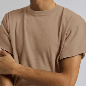 Camisetas de Hombre de Alta Calidad con Logotipo Impreso, Hombros Caídos, 100% Algodón, 260g, Estilo Urbano, Oversize, Corte Cuadrado - Product Image 3