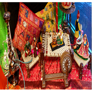Punjabi Wedding Theme <b>Table</b> Decor Fiber Statues Latest Punjabi Culture <b>Table</b> Decoration Set Traditional Punjabi Wedding Decor UK - Product Image 1