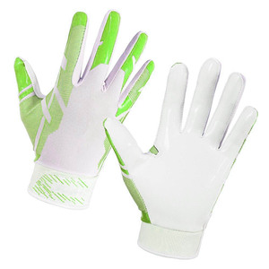 Gants de football américain noirs personnalisables avec logo, en cuir PU, imperméables, antidérapants, paume adhérente, pour entraînement sportif en extérieur - Product Image 4