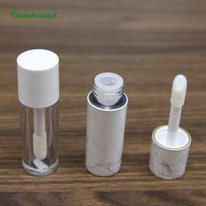 Flacon de fond de teint rond en PET imprimé en 3D sur mesure par le fabricant, 6 ml, pour gloss et liquide de contour, distributeur OEM - Product Image 1