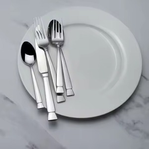 Juego de cubiertos de lujo, cuchara y tenedor de metal, juego de cubiertos de acero inoxidable para uso en hostelería - Product Image 3
