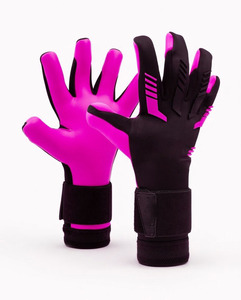 Gants de gardien de but en latex respirant de haute qualité avec sangle de poignet réglable pour une utilisation en extérieur, gants de football robustes - Product Image 3