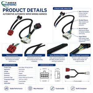 Faisceau de câblage d'essuie-glace automobile pour véhicules à essence et à énergie nouvelle, fil de connexion d'essuie-glace automatique - Product Image 3
