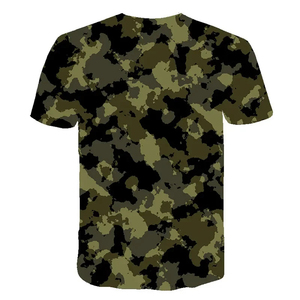 Men's Short Sleeve <b>Camouflage</b> Printed <b>T</b>-<b>Shirt</b> 100% Polyester Regular Fit O-Neck Casual Style Hunting Design Digital Print - Product Image 2