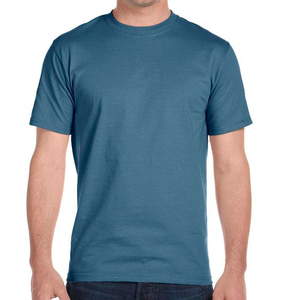 T-shirt à manches courtes pour homme, coupe classique, col rond, avec motif, 100% coton jersey respirant, style streetwear, 220g, vêtements décontractés - Product Image 1