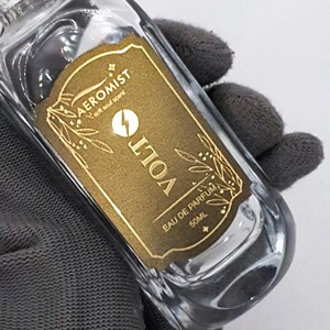 Étiquettes de parfum personnalisées de luxe, en promotion, autocollants en feuille d'or métallique chromée, étiquettes autocollantes imperméables pour flacons de parfum, vente en gros OEM - Product Image 4