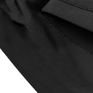 Conjunto Deportivo para Hombre en Negro y Gris, Cierre de Cremallera Completo, Bolsillos Laterales, Transpirable, Poliéster y Algodón, Estilo Deportivo Otoñal - Product Image 4
