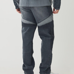2026 Wholesale Custom Men Baggy <b>Jeans</b> Wide Leg Denim Trousers High Quality Streetwear Wholesale Manufacturer - Product Image 3