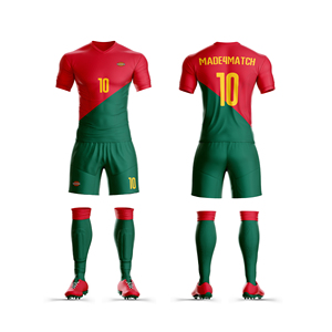 Maillot et short de football OEM personnalisés avec logo, nom, numéro et sponsor de l'équipe, en polyester respirant à séchage rapide - Product Image 5
