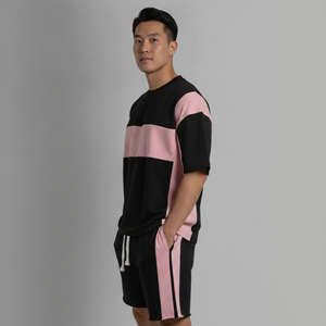 Ensemble d'été le plus vendu, vêtements décontractés, logo imprimé personnalisé, 100% coton respirant, tricoté, streetwear grande taille pour hommes - Product Image 3