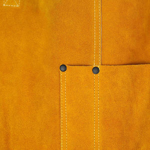 Tablier de soudeur en cuir robuste pour hommes avec 6 poches, résistant au feu, taille ajustable, détection d'aiguilles, fourniture ODM - Product Image 5
