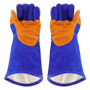 Guantes de Trabajo para Soldador Resistentes al Calor Extremo, Más Vendidos, de Alta Calidad, Transpirables, de Cuero, para Soldadura - Product Image 1