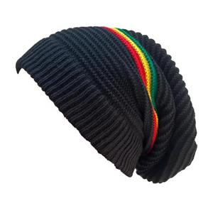 Elegante Gorro de Punto Jacquard Negro, Transpirable, Impermeable, Estilo Urbano, Diseño Sólido, Unisex, Ajustable, para Invierno - Product Image 3