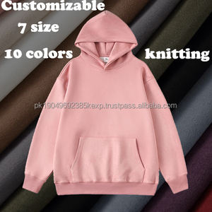 Sweat à capuche en coton polyester sans ficelle surdimensionné unisexe personnalisé mode hommes sans ficelle - Product Image 5