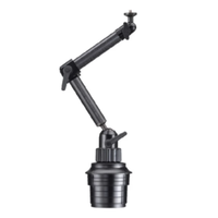 Support de téléphone pour voiture en fibre de carbone, réglable à 360°, pour tablette, iPad, appareil photo, robuste, sans perçage