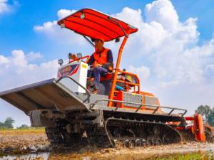 2025 Vente en gros-Tracteur à chenilles agricole Hogico 75VN 70HP Tracteur à chenilles en caoutchouc de haute qualité avec multifonction 3 en 1 - Product Image 3