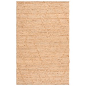Tapis en jute tressé à la main, réversible, à poils plats, écologique, respirant, antidérapant, en fibres naturelles, style farmhouse bohème pour salon - Product Image 3