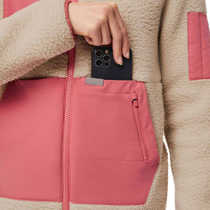 Blouse médicale en polaire pour infirmières 2026, veste tricotée à séchage rapide et respirante, col montant personnalisé, manches courtes - Product Image 3