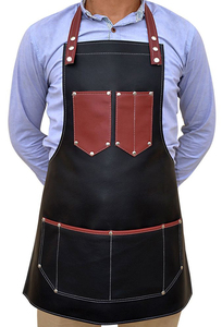 Delantal de Peluquería con Bolsillo, Delantal de Salón con Cuello Ajustable, Delantal de Peluquero para Barbería - Product Image 6