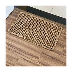 Tapis tressé décoratif en jonc de mer fait main du Vietnam pour salle à manger, chambre, salon, décoration intérieure - Product Image 1