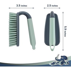 Spazzola per Pulizia con Impugnatura Comoda, Spazzola per Doccia con Setole Rigide e Flessibili per Pulizia di Bagno e Cucina - Product Image 2