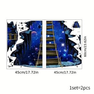 Pegatinas 3D <span class=keywords><strong>de</strong></span> PVC para Piso con Diseño <span class=keywords><strong>de</strong></span> Delfines del Mundo Submarino, Personalizadas para Centros Comerciales, Arte Mural, Gráficos para Piso 3D - Product Image 5