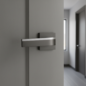 Luxury Modern Solid Brass Mortise Door <b>Handle</b> | Set Sleek Lever Design for Villa Apartment Interior Doors Matte Black Gold - Product Image 3
