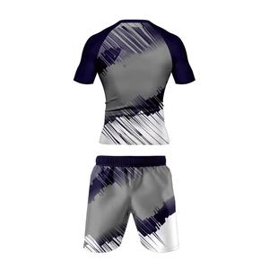 Conjunto de Rashguard de Manga Corta Elástico para Hombre, MMA, BJJ, Grappling, Transpirable, de Secado Rápido, Ligero, Spandex/Poliéster - Product Image 3