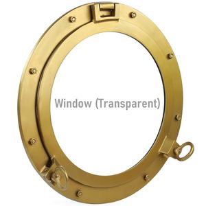 กรอบหน้าต่างทรงกลมอลูมิเนียมสีบรอนซ์โบราณสำหรับตกแต่งผนังสไตล์เรือเดินสมุทร - Product Image 6