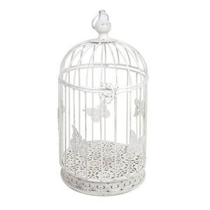 Elegante Jaula Decorativa de Metal para Pájaros, para Uso en Interiores y Exteriores, con Acabado Antiguo y Construcción Resistente y Duradera - Product Image 2