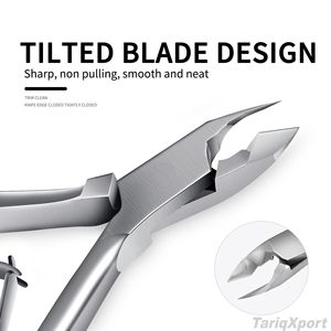 Ciseaux à cuticules professionnels en acier inoxydable incurvés avec lame tranchante pour pédicure et manucure, usage en salon - Product Image 3