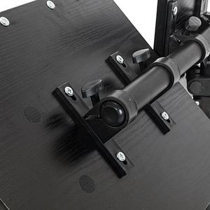 Scrivania per computer multifunzionale con sollevamento su superficie piana a quattro ruote, nera XH - Product Image 2