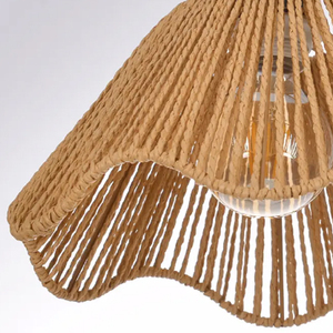 Natural Woven Rope Pendant <b>Lamp</b> Shade for Living Room Bedroom <b>Kitchen</b> Hallways Rope Woven Hanging <b>Lamp</b> - Product Image 2