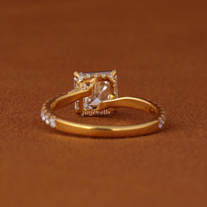 Anillo de Compromiso con Diamante Cultivado en Laboratorio, Corte Asscher, Certificado IGI, 1.5 Quilates, Oro de 14K - Product Image 5