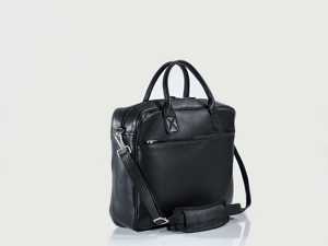 Sac à bandoulière moderne en cuir pour ordinateur portable avec design personnalisable en cuir véritable durable, grande capacité, imperméable, style multi-poches - Product Image 2