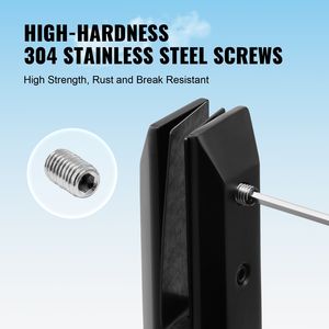10 Pezzi Staffe per Ringhiera in Vetro Temperato da 0,31'' e 0,47'' in Acciaio Inox 304, Morsetti di Montaggio per Vetro per Facile Installazione - Product Image 6