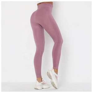 Leggings Deportivos de Cintura Alta Elástica para Mujer, Leggings de Yoga de Color Sólido, Leggings Deportivos de Alta Elasticidad para Fitness, Pantalones de Entrenamiento para Correr - Product Image 3