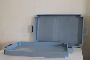 Classic 100% Bandeja de servicio de madera natural Ecológico Hathai Lacquer Soluciones de comedor sin complicaciones para uso doméstico - Product Image 5