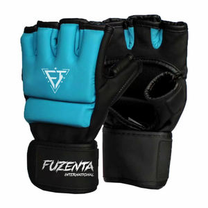 Gants de combat MMA en cuir véritable pour la compétition, rembourrage en mousse souple, artisanat supérieur, gants de grappling UFC MMA - Product Image 1