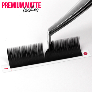 Extensions de cils Charmlash en gros, extensions de cils en velours cachemire noir mat, plateaux d'extensions de cils de qualité supérieure, extensions de cils noir profond - Product Image 1