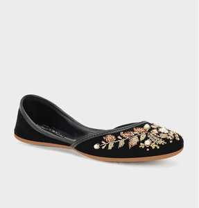 Chaussures pour femmes, chaussures traditionnelles pakistanaises faites à la main, Khussa Punjabi Jutti, sandales ethniques, Multani Khussa Chappal - Product Image 3