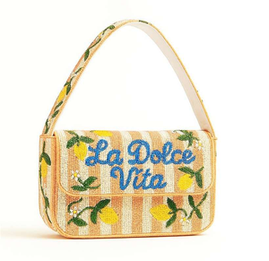 Elegante bolso de hombro con cuentas y bordado de cuentas, bolso bordado a mano con diseño único y hecho a mano. - Product Image 3