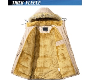 Veste parka personnalisée manteau chaud à capuche pour homme veste de sport d'hiver imperméable veste pour homme grande taille - Product Image 5