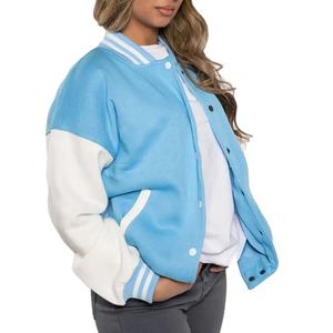 Veste universitaire brodée personnalisée de qualité supérieure pour femmes vente en gros veste Letterman décontractée pour femmes vestes de baseball - Product Image 1