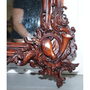 Handmade Mahogany Wooden Wall <b>Mirror</b> Decorative Oval Frame - Product Image 1