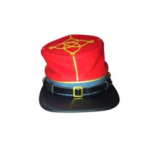 Gorra Kepi de Lana Estilo Francés para Hombre con Botones a Presión y Correa para la Barbilla, Fabricantes de Gorras Kepi en Color Caqui, Rojo, Negro y Blanco - Product Image 6