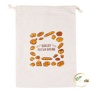 Sac à pain réutilisable en jute avec coutures robustes pour un stockage alimentaire durable - Product Image 2